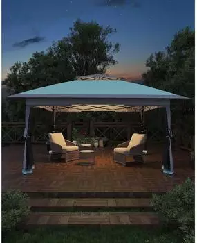 LuxusKollektion Faltpavillon 3x3m mit Moskitonetz, wasserdicht, UV-Schutz 50+