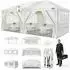 LuxusKollektion Faltpavillon 3x6m mit 6 Seitenwänden, wasserdicht, UV-Schutz, weiß