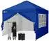 LuxusKollektion Crown Shades Faltpavillon 3x3m, wasserdicht, UV50+, 4 Seitenteile, marineblau