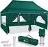 tillvex Faltpavillon 3x6m grün, 6 Seitenwände, UV-Schutz 50+, wasserdicht (TVGP-034)