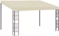vidaXL Wand-Pavillon 3x4 m Creme Stoff
