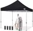 LuxusKollektion Faltpavillon 3x3m Heavy-Duty, schwarz