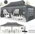 LuxusKollektion COBIZI Faltpavillon 3x6m, wasserdicht, grau, 6 Seitenteile