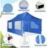 COBIZI Faltpavillon 3x6m blau, wasserdicht, UV-Schutz, 6 Seitenwände