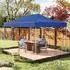 Costway Pop-Up Faltpavillon 3x4,5m höhenverstellbar, wasserdicht, blau (ZB34502ZK)