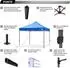 LuxusKollektion Pop-up Pavillon 2,5x2,5m königsblau, wasserdicht (111336)