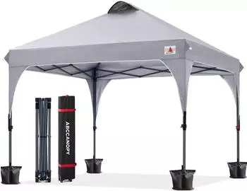 LuxusKollektion Pop-Up Pavillon 3x3m wasserdicht, grau (111118)