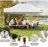 LuxusKollektion Faltpavillon 3x4,5m wasserdicht UV-Schutz 50+ mit 4 Seitenteilen, weiß