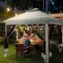 COBIZI Faltpavillon 3x3m mit Moskitonetz, Doppeldach, wasserdicht