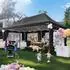 Gerster Pop-Up-Pavillon 3x6m, 6 Seitenwände, UV-Schutz 50+, schwarz