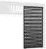 Weide Horizontale Lamellenwand für Pergola, Aluminium, anthrazit, 83x235cm