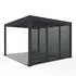 Weide Horizontale Lamellenwand für Pergola, Aluminium, anthrazit, 83x235cm