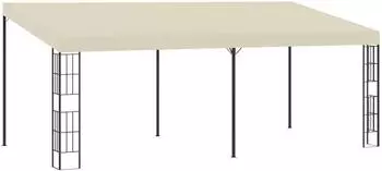 vidaXL Wand-Pavillon 3x6m, Stoff, creme (47989)