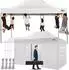 LuxusKollektion Faltpavillon 3x4,5m weiß, 4 Seitenwände, wasserdicht