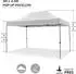 LuxusKollektion Faltpavillon 3x4,5m weiß, 4 Seitenwände, wasserdicht