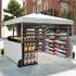 Costway Pop-up Pavillon 300x300cm mit 2 halben Seitenwänden