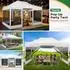 COBIZI Faltpavillon 3x4,5m wasserdicht mit Moskitonetz, Anti-UV, weiß