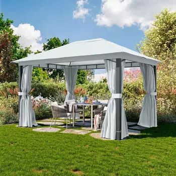 Toolport Sunset 3x4m Pavillon, Alu-Pfosten, Polyester-Dach (300672)