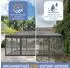 LuxusKollektion Faltpavillon 3x6m anthrazit, UV-Schutz 50+, wasserdicht, mit Moskitonetzen