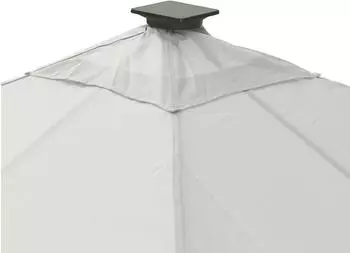 Leco Solarpavillon LINA 3x3m Ersatz-Dachtextil, Polyester, lichtgrau (4717763114)