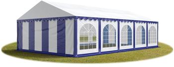 Toolport Partyzelt PVC 750 500 x 1000 cm blau-weiß (7169)