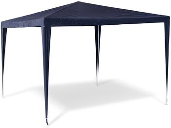 Relaxdays Gartenpavillon 3 x 3 m blau
