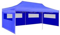 vidaXL Pop-Up-Partyzelt Faltbar Blau 3&times;6 m