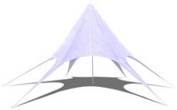vidaXL Gartenpavillon Hexagon Stern 14m