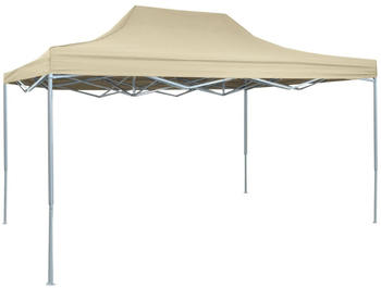 vidaXL Profi-Partyzelt Faltbar Stahl 3x4m creme