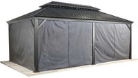 Sojag Pavillonseitenteil "passend zu Messina 12 x 20" Vorhang-Set aus Polyester