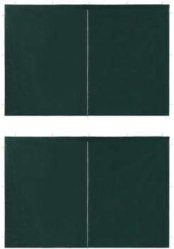 vidaXL Partyzelt-Seitenwände 2 Stück mit Reißverschluss Grün