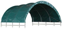 vidaXL Weidezelt PVC 3,7x3,7 m Gr&uuml;n