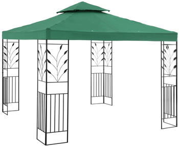 Uniprodo Gartenpavillon 300 x 300 cm grün (10250039)