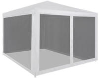 vidaXL Partyzelt mit 4 Mesh-Seitenw&auml;nden 3 x 3 m
