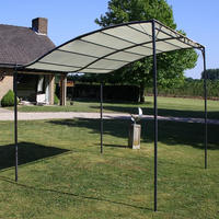 vidaXL Pavillon Stoff Cremewei&szlig;