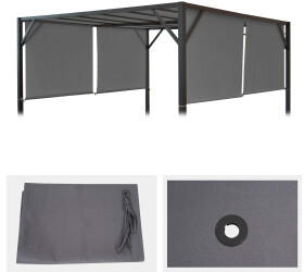 Mendler Ersatzbezug für Baia 400 x 400 cm grau (65460)