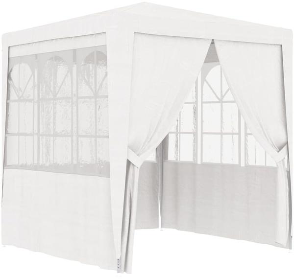 vidaXL Partyzelt mit Seitenwänden 250 x 250 cm weiß (48518)