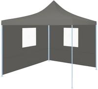 Vidaxl - Profi-partyzelt Faltbar Mit 2 Seitenw&auml;nden 2&times;2m Stahl Anthrazit