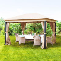 Gartenpavillon 3x4m Alu Premium Ca. 220g/m2 Dachplane Wasserdicht Pavillon - 4