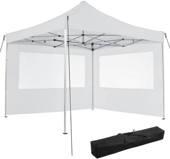 TecTake Faltbarer Garten Pavillon 3x3m mit 2 Seitenteilen