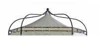 DEGAMO Ersatzdach Pavillondach f&uuml;r Pavillon Modena 6-eck, Ecru, wasserdicht