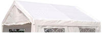 Ersatzdach / Dachplane Palma F&uuml;r Zelt 3x4 Meter, Pe Weiss 180g/m2, Incl. Spanngummis