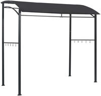 vidaXL BBQ-Pavillon 215x150x220 cm Anthrazit Stahl