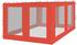QUICK STAR Seitenteile für Pavillon Rank 300 x 400 cm rot