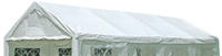DEGAMO Dachplane PALMA für Zelt 4x8 m weiß (168015)