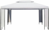 vidaXL Gartenpavillon Wei&szlig; 3&times;4 m