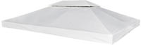vidaXL Pavillon-Ersatzdach 310 g/m&sup2; Cremewei&szlig; 3x4 m