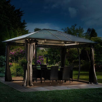 BRAST Werkzeuge Brast Summerdream 300 x 400 cm mit LEDs grau (5006000508)