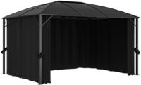 vidaXL Pavillon mit Vorh&auml;ngen 400 x 300 x 265 cm Anthrazit