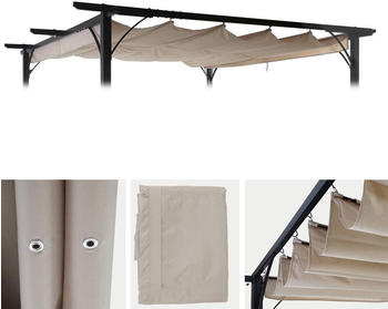 Heute Wohnen Ersatzdach f&uuml;r Pergola HWC-C42 300 x 300 cm creme (58357)